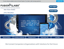 Tablet Screenshot of fusionlabs.net